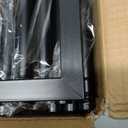 8.2FT Square Arch Backdrop Stand,Metal Black Wedding Balloon Arch Stand,Backdrop Adjustable Stand Heavy Duty, Extra 2 Clamps Change Over The Table Rod Stand for Party Decoration,Garden Trellis Frame