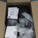 Consumest Corner Shower Caddy Standing - 3-Tier Stainless Steel Shower Organizer with Soap Holder and 4 Hooks, Large Capacity Corner Shelf Stand for Bathroom, Rest Room, Black