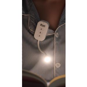 Clip-On Light for Clothes with Portable Case Book Light, USB Rechargeable LED Lamp for Reading in Bed, Eye-Friendly 3 Color Modes, 3-Level Dimming