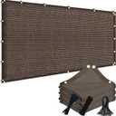 90% 10x30ft Sun Shade Cloth for Outdoor Deck Backyard Patio Garden Pergola Cover Canopy Mocha