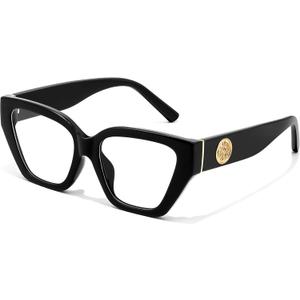 FEISEDY Women Cat Eye Blue Light Blocking Glasses Trendy Cateye Design for Daily Wear B0350