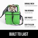 2 x GORILLA GRIP Cat Carrier Travel Bag Up to 15 Lbs, Soft Collapsible Small Dog Carriers, Top and Side Entry Breathable Mesh, Grip Feet on Underside, Cozy Washable Waterproof Pad, Portable Kennel, Green (17.0"L x 11.0"W x 11.0"H)
