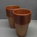 Layhit 24 Pcs Plastic Ice Buckets for Parties 3 Liters  Portable Ice Holder Disposable Cooler for Party Wedding Party Beverage Champagne Soda and Beer (Rose Gold)