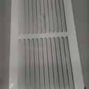 14x6 Return Air Grille Fits 14"W x 6"H Duct Opening,AC Air Return Vent Cover for Ceiling or Sidewall,Solid Steel HVAC Cold Air Return Vent Cover Without Filter Housing,Outer Dimension:15.75"WX7.75"H
