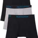 Fruit of the Loom Men's Breathable Boxer Briefs, Moisture Wicking Underwear, Assorted Color Multipacks (Cotton Mesh - Black/Grey, Size XL)