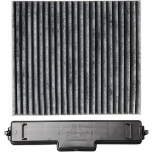 Upgraded Activated Carbon Cabin Air Filter & Filter Access Door Fits for Dodge Ram 1500 2500 3500 Dodge Avengers, caliber, Tour, Compass, Patriot, Chrysler 200,Replace#68318365AA, 68052292AA