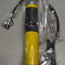 UTOOL Grease Gun, 8000 PSI Heavy Duty Pistol Grip Grease Gun Kit with 14 oz Capacity, 18 Inch Resin Flex Hose, 2 Basic Coupler, 2 Extension Rigid Pipe and 1 Sharp Type Nozzle, Argent Matte Finish (7PCS_M_Yellow)