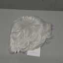 Swiking Mens White Wig Short Straight Natural Old Men Realistic Layered Hair Wig Halloween Daily Cosplay Replacement Wigs s(White)