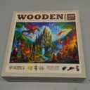 WOODEN.CITY Wooden Puzzle 1000 Pieces - Fantasy Dragon Castle | 21,25 in x 15,5 in | Made in EU