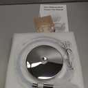 Makeup Mirror with Lights, 1x/20x 360 Rotation Vanity Mirror, Brightness Adjustable Lighted Makeup Mirror with Magnification, 5000 mAh Rechargeable Double Sided Mirror with 3 Colors, Gift for Women (Chrome)