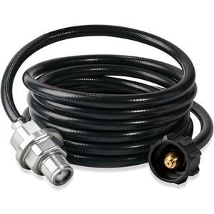 Propane Fuel Filter with 12FT Propane Hose Compatible with Etc Portable Heaters, CSA Certified,QCC1/Type1 Adapter Connect 20-45 lb Propane Tanks