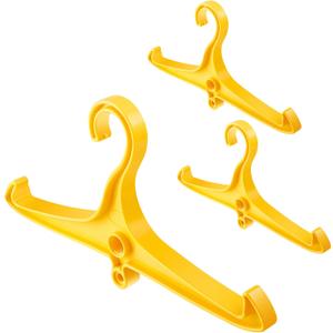 Scuba Hanger BC Regulator Scuba Diving Wetsuit Hanger with Din Threads Vest Tactical Gear for Dry Clothes BCD Side Hanging (Yellow)