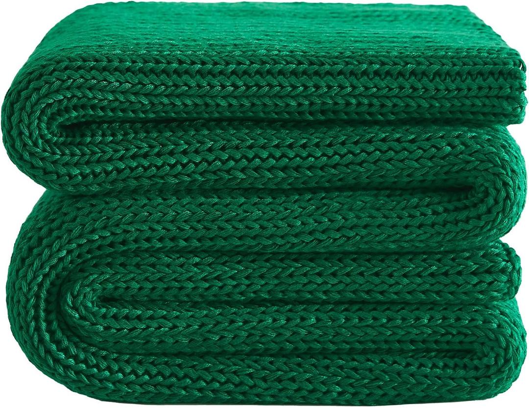 L'AGRATY Knitted Weighted Blanket - 48"x72" 20lbs Cooling Knit Heavy Blankets for Adults Braided Crochet Throw Thick Cable Chunky Yarn Decorative No Beads Evenly Weighted Machine Washable