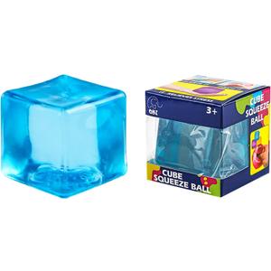 Squishy Stress Cube, Squeeze Toys Stress Balls for Kids Adults Squishies Stress Relief, Ice Squishy Cube Sugar Balls, Sensory Toys for Kids with Autism, Fidgets for Classroom Prize Toys (Blue)