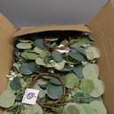 Defined Deco 20Pcs Artificial Eucalyptus Leaves Candle Rings Wreaths,11 Inch Greenery Wreath Candle Rings, Pillars Boho Wreath for Wedding Party Home Table Door