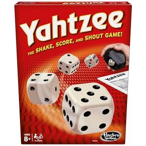Hasbro Gaming Yahtzee Game, Fast-Playing Dice Games for Kids, Teens, and Adults, Strategy Games, Family Games for Kids, 2 or More Players, Ages 8 and Up