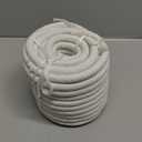 Braided White Cotton Rope (3/8 inch x 100 ft) Natural Soft Utility Rope