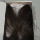 Hairro Human Hair Toppers For Women No Bang Middle Part Side Bangs Hair Clip Wispy Thin Short Wiglet Hairpieces 11 Inches 14g #02 Dark Brown