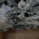 Puleo International 7.5 Foot Pre-Lit Flocked Aspen Fir Artificial Christmas Tree with 700 UL Listed Clear Lights