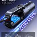 Cordless Handheld Vacuum Cleaner, 2-in-1 Vacuum & Blower, 36000Pa Suction Brushless Motor, Car Vacuum with LED Light, Lightweight, Portable for Car, Home, Office and Outdoor Use, Black