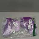 Womens High Waisted Bikini Sets Sporty Crop Top Color Block Swimwear Bandeau Scoop Neck Vintage Two Piece Bathing Suits (Medium, Purple)