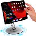 Magnetic Stand Only for iPad Pro 13 inch M4(2024),360Adjustable Foldable Desk Stand,Holder Desktop Tablet Mount for iPad Pro 13" M4(2024)