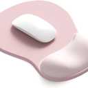 ErgoComfort Gel Wrist Rest Mouse Pad-Ergonomic Office Mousepad with Wrist Support-Non-Slip, Design Desk Accessories Mat for Home&Game Decor (02Pink Serenity)