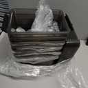 WYT 5-Quart Small Plastic Storage Container Bin with Secure Lids and Latch Buckles, Black Clear Durable Stackable Nestable Organizin, 6-Pack