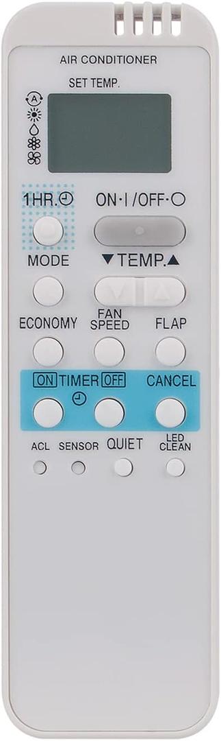 Allimity Replaced Remote Control Fit for Sanyo RCS-1PS4U-G KS0951 KS1251 KS1852 HS1852 SAP-K127 KMS0972 KMHS0772 KMHS1712 KS1872 KS2472 sub KS0971 KS1271 KHS1271