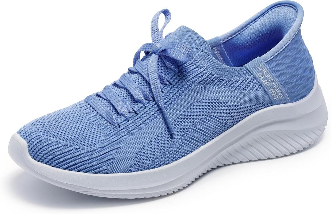 Skechers Women's Hands Free Slip-in Ultra Flex 3.0 - Brilliant Path Sneakers (7, Periwinkle=peri)