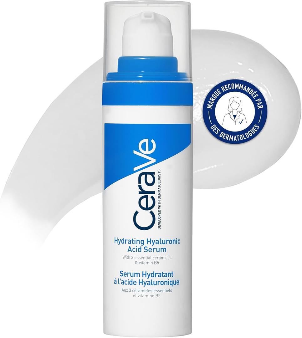 CeraVe Hydrating Hyaluronic Acid Face Serum | 30 mL | Nourishes, Hydrates & Soothes | For All Skin Types