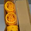 4 Pack Upgraded Wasp Trap Outdoor Hanging, Carpenter Bee and Hornet Catcher, Reusable Yellow Jacket Trap with Bait Reservoir, Bee Killer and Wasp Catcher for Outside (Orange)