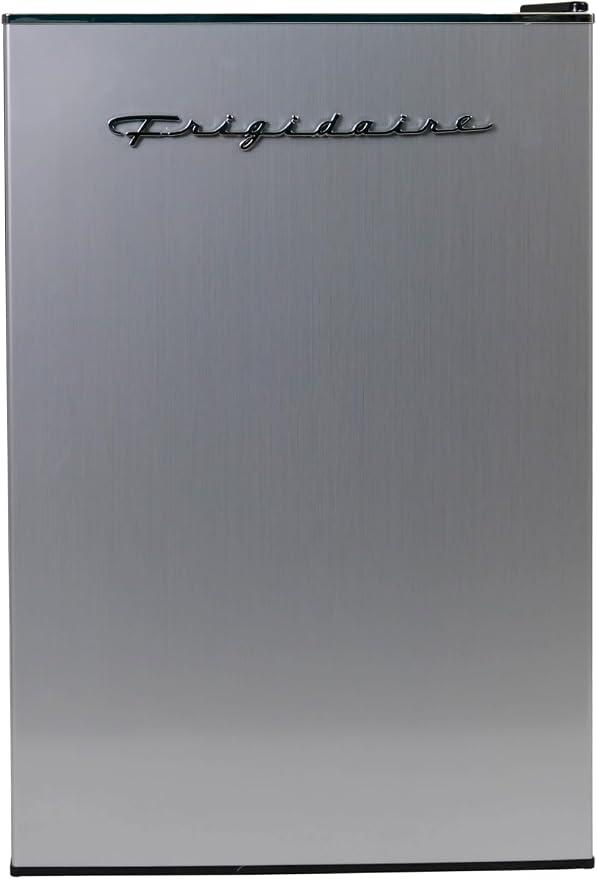 Frigidaire, 2.5 Cu. Ft. Compact Refrigerator, Stainless Steel Mini Fridge
Built-In Freezer Compartment, Retro-Inspired Design, Spill-Proof Glass Shelves, Reversible Door