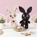 for Him, Cute Plush Rabbit Stuffed Animal, Christmas Decorations Outdoor, Crazy Rabbit Creepy Spooky Bunny, for Kids, Adults, Teens