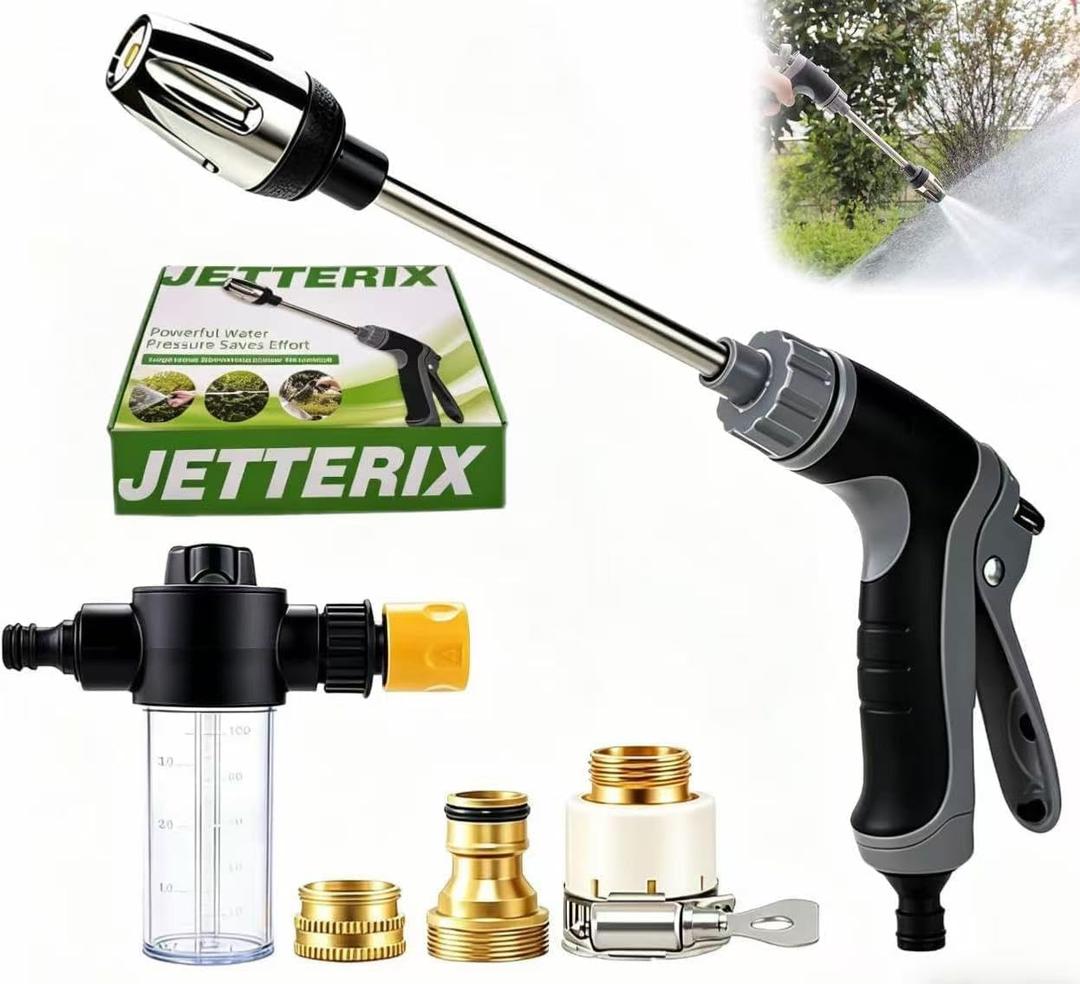 Pressure Nozzle Multi Function Hose Spray Tool for Car Cleaning, Garden Watering And Outdoor Surface Use