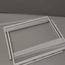 LBG Products Window Air Conditioner Side Panel and Frame Set,AC Accordion Filler Kit,Fits Most 10000BTU Window Air Conditioners