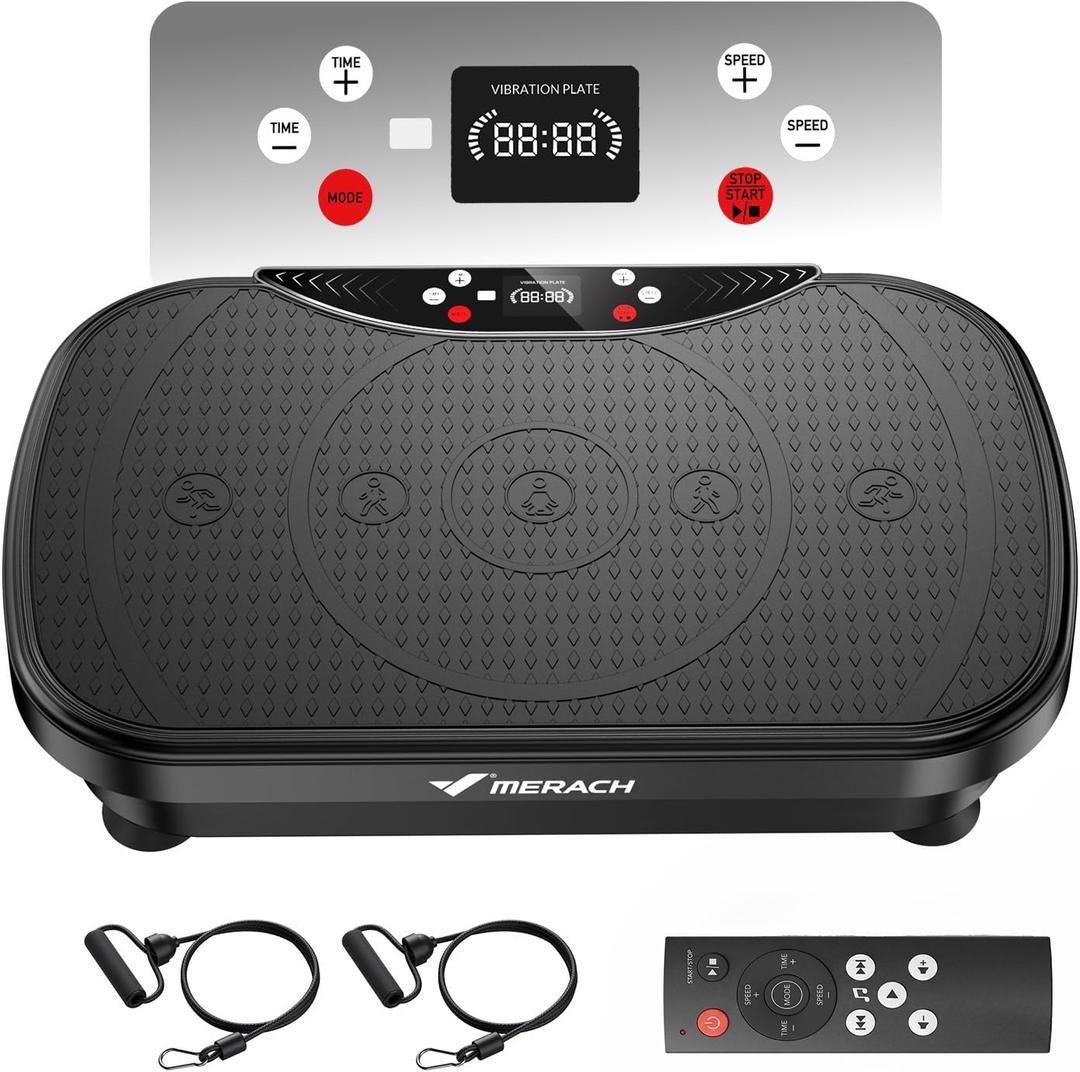 Merach V28 Vibration Plate Exercise Machine with 99 Speeds & Bluetooth