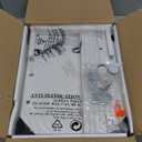 IBUYKE 45" Large TV Riser for 32-60 inch TV, Tabletop Short TV Stand with Storage and Steel Legs, TV Riser Stand for Home, Bedroom, Living Room, White TVT002W