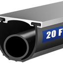 Garage Door Seals Bottom Rubber Strip, Weather Stripping Kit Seal Strip Replacement, Universal Weatherproof Threshold Buffering Sealing Rubber 4" Width (1/4 Inch T-End, 20FT Long)