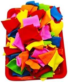 2 Pack Hedgehog Dig Box with Fleece Strips for Hedgepig Sugar Glider Dig Box Hedgehog Enrichment Foraging Cage Clutter Activity Toys