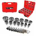 27PCS Hole Saw Kit with Drill Bits, Tungsten Carbide Hole Saw Set for Hard Metal and Stainless, Cutting Diameter Within 5/8'' to 3-15/16''