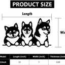 simpnavi Elegant Metal Wall Decor, 3 Cute Dog Design for Living Room, Dining Room or Kitchen, Unique Wall Art to Inspire (12inch)