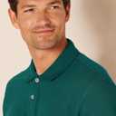 Amazon Essentials Men's Regular-Fit Cotton Pique Polo Shirt (Available in Big & Tall) (XX-Large, Dark Green)