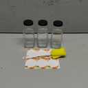 8 oz Glass Juice Bottles with Lids 3-Pack - Reusable Small Juice Drinking Jars for Green Juices, Shots & Smoothies