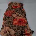 GORGLITTER Women's Leopard Cheetah Print Bodycon Maxi Dress Backless Floral Draped Y2K Cami Dresses (Medium, Brown Multicolor)