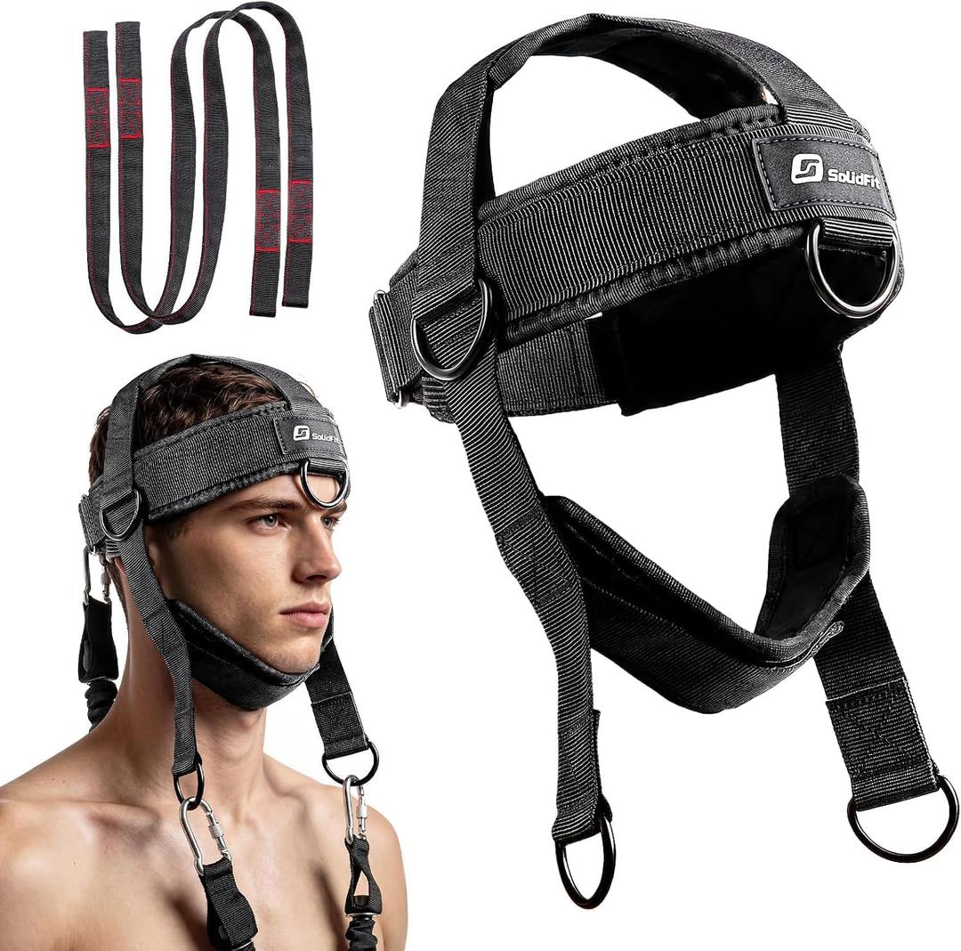 Neck Trainer - Exercise & Workout Equipment,neck harness,neck strengthener, One Size