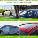 3 Pack Automotive Clear Vision Windshield Cleaner, Oil Film Cleaning Brush for Car Windows, Clear Vision Glass Cleaner Car Windshield Cleaner Tool Improving Windshield Clarity & Visibility