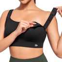 Yvette Nursing Sports Bras for Breastfeeding Supportive Wireless Padded Maternity Bralette for Pregnancy 2XL