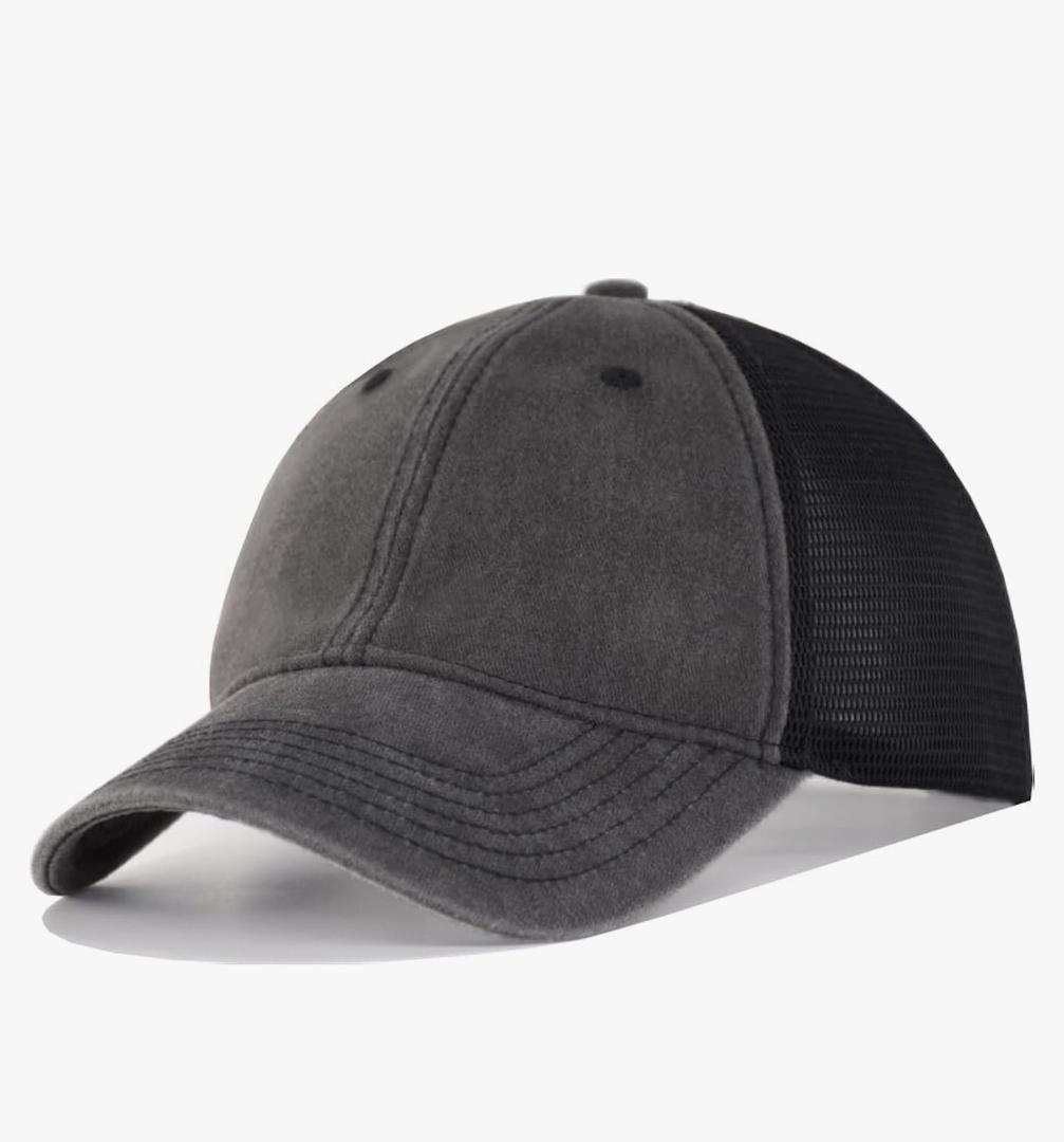 Vinatge Washed Snapback Baseball Cap for Men Women