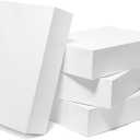 Mefleet 16 Pack Large Gift Boxes with Lids 17x11x4 Inches Extra Deep Shirt Clothes Robe Sweater Box for Christmas Presents, Holidays, Birthday Gift Wrapping White